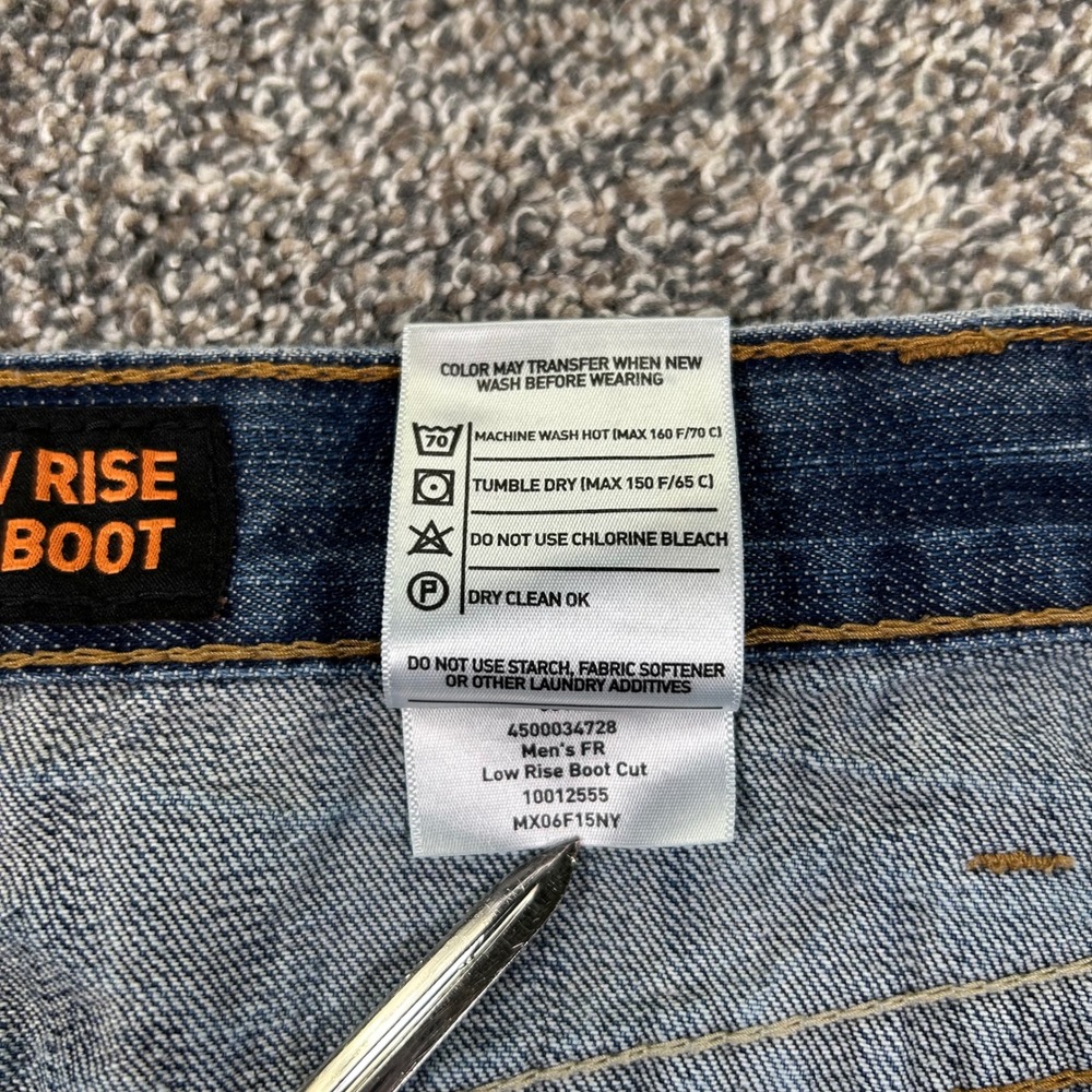 Ariat Work FR M4 Low Rise Boot Cut Jeans Mens 42x32 Blue Flame Resistant Pants - Picture 7 of 15